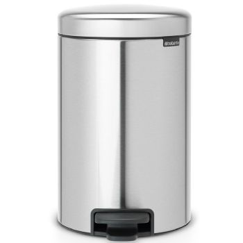 Brabantia NewIcon pedalspand Fingerprint Proof 12L Matt Steel