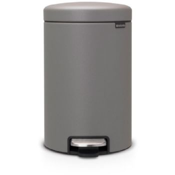 Brabantia NewIcon pedalspand 12 ltr Concrete Grey