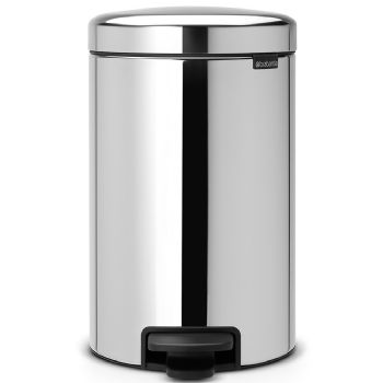 Brabantia NewIcon pedalspand m/metalspand 12L Brilliant Steel