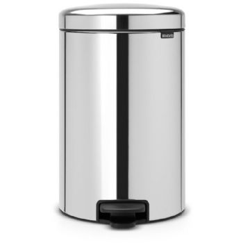 Brabantia NewIcon pedalspand 20 ltr Brilliant Steel