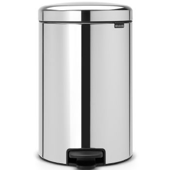 Brabantia NewIcon pedalspand 20L Brilliant Steel