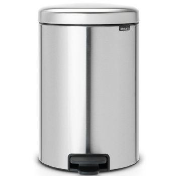 Brabantia NewIcon pedalspand Fingerprint Proof 20L Matt Steel