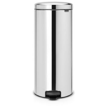 Brabantia NewIcon pedalspand 30 ltr Brilliant Steel