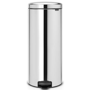 Brabantia NewIcon pedalspand 30L Brilliant Steel