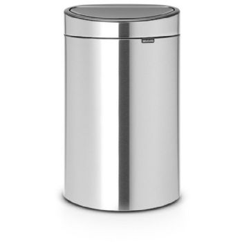 Brabantia Touch Bin New vippelågsspand 40L Matt Steel