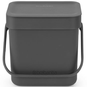 Brabantia Sort & Go affaldsspand 3L grå