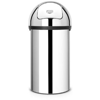 Brabantia PushBin 60L affaldsspand brilliant stål