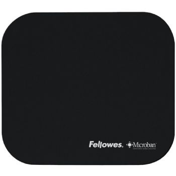 Fellowes Microban musemåtte 20x23cm sort