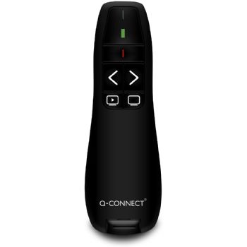 Q-connect trådløs presenter laserpointer sort