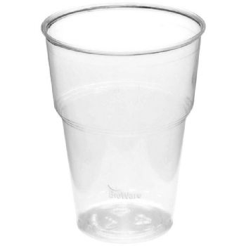 Bioware plastglas 40 cl i PLA 50 stk