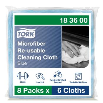 Tork 183600 Premium mikrofiberklud blå