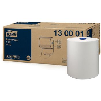 Tork 130001 Basic W6 aftørringspapir hvid