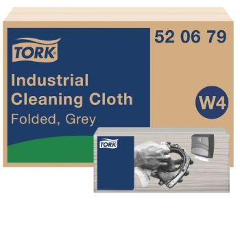 Tork 520679 Industri aftørringsklud W4 grå