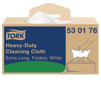 Tork 530176 Premium aftørringsklude 61.5x35.5cm hvid