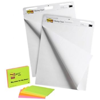 Post-it 2x30 flipoverpapirark og 4 notes