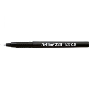 Artline EK220 fineliner 0,2mm sort