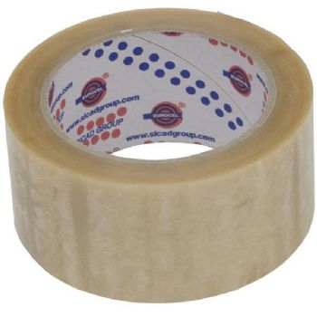 WhiteLabel Pakketape 25mmx66m klar