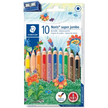 Staedtler Noris 129 Super Jumbo farveblyanter 10stk