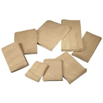 WhiteLabel Bagerpose 4kg 270x455mm brun 1000stk