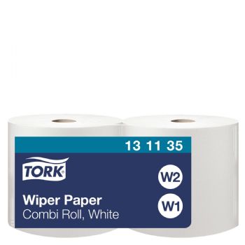 Tork 131135 Standard W1/W2 1lags aftørringspapir hvid