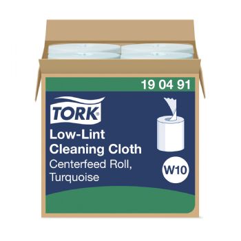 Refill Tork sensitiv W10  aftørringsklud turkis. 4 x 200 ark 