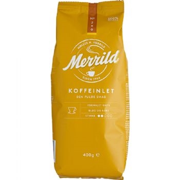 Merrild koffeinlet formalet kaffe 400g