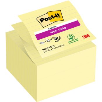 Post-it Z-fold 101x101mm gul 5stk