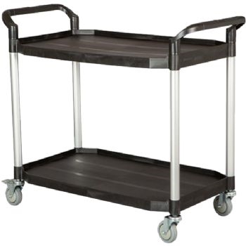 Tina Trolleys L bordvogn fiberplast sort