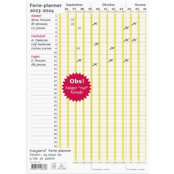 Mayland 2024 24104000 Ferie Planner 30x100cm