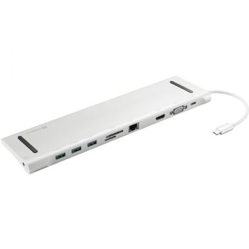 Sandberg 10-in-1 USB-C dockingstation alu