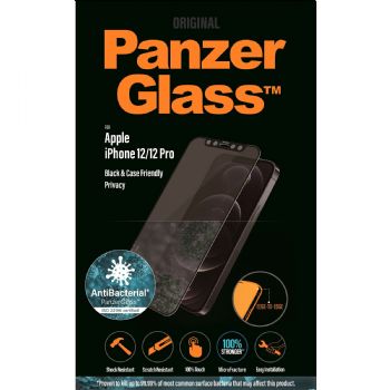 PanzerGlass Privacy beskyttelsesglas t/iPhone 12/12 Pro