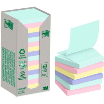 Post-It R330 1RPT z-notes 76x76mm flerfarvet