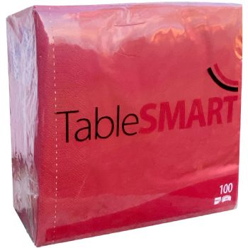 TableSMART servietter 3-lag 40x40cm bordeaux 100stk