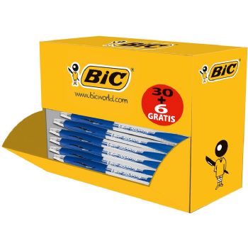 BIC Atlantis kuglepen 0,32mm blå 36stk