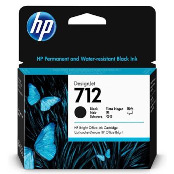 HP 712 blækpatron 38ml sort