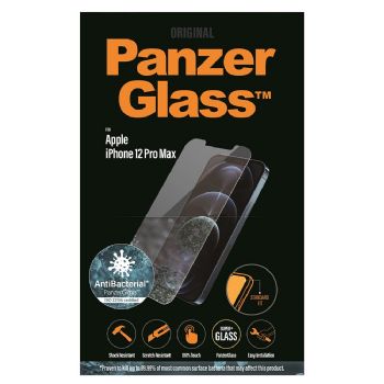 PanzerGlass AntiBacterial beskyttelsesglas iPhone 12 Pro Max