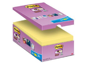 Post-it 655S Super Sticky notes 76x127mm gul