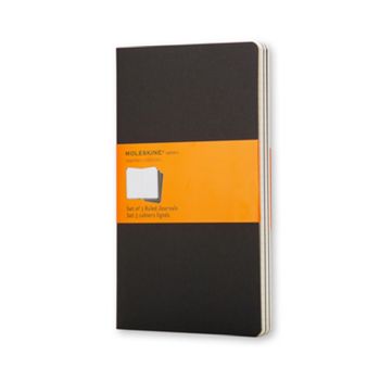 Moleskine Cahier L notesbog sort 3stk