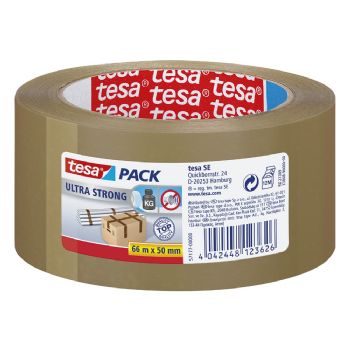 Emballagetape 57177 Tesa Ultra Strong Brun 66mx50mm