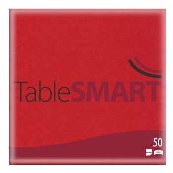 TableSMART Airlaid serviet 40x40cm rød 50stk