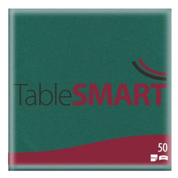 TableSMART Airlaid serviet 40x40cm mørkegrøn 50stk