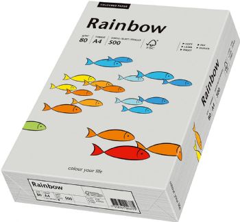 Rainbow A4 kopipapir 80g grå 500ark