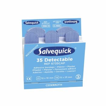 Salvequick Detector 6735 plaster blå 6x35stk