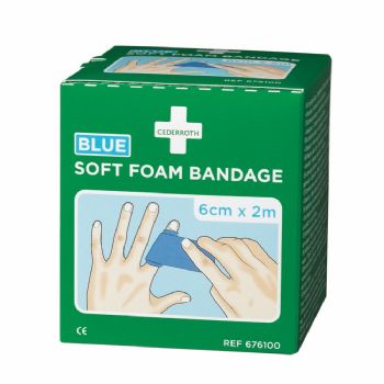 Cederroth Soft Foam plaster 6cmx2m blå