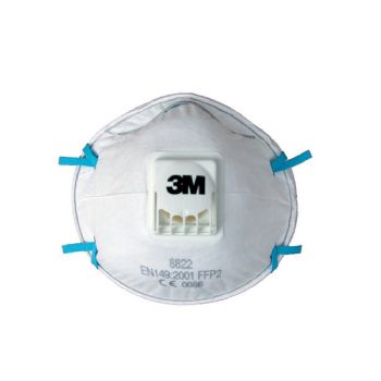 3M 8822 FFP2D filtermaske m/ventil 10stk