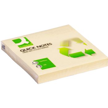 Memoblok Notes Post-it - 7,6 x 7,6 cm - 100 % genbrugsmateriale 