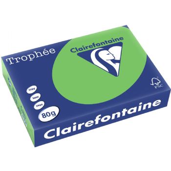 Trophee A4 kopipapir 80g grøn 500ark