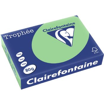 Trophee A4 kopipapir 80g pastel grøn 500ark