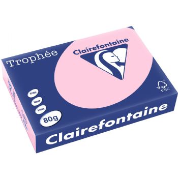 Kopipapir Trophee fra Q-Connect A4 80g Pastel Pink