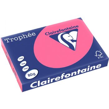 Trophee kopipapir A3 80g stærk pink 500ark